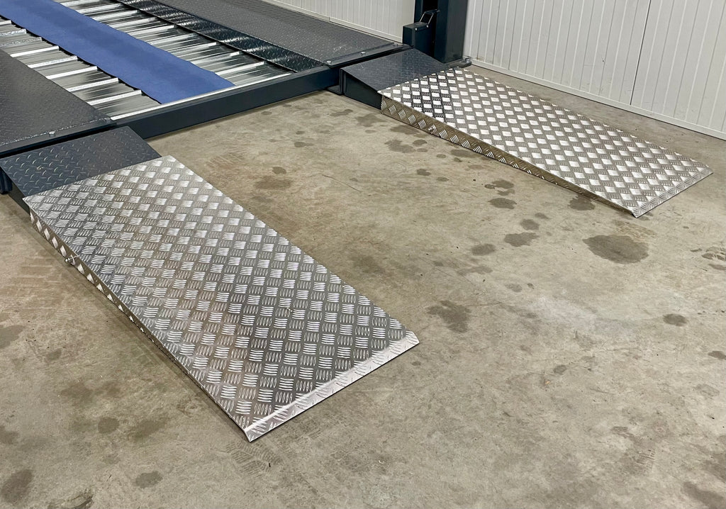 Aluminium verlengstukken voor oprijplaten